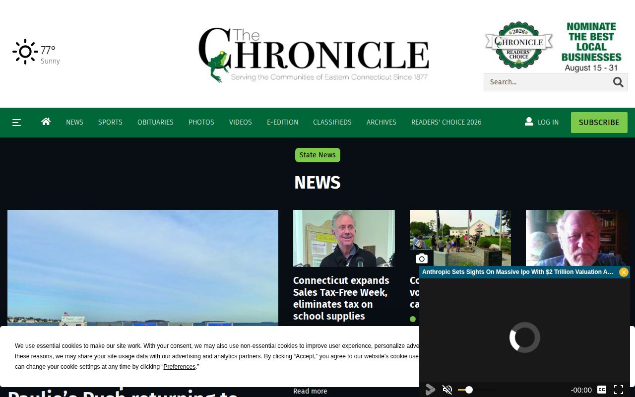 The Chronicle source for Windham County arrest news