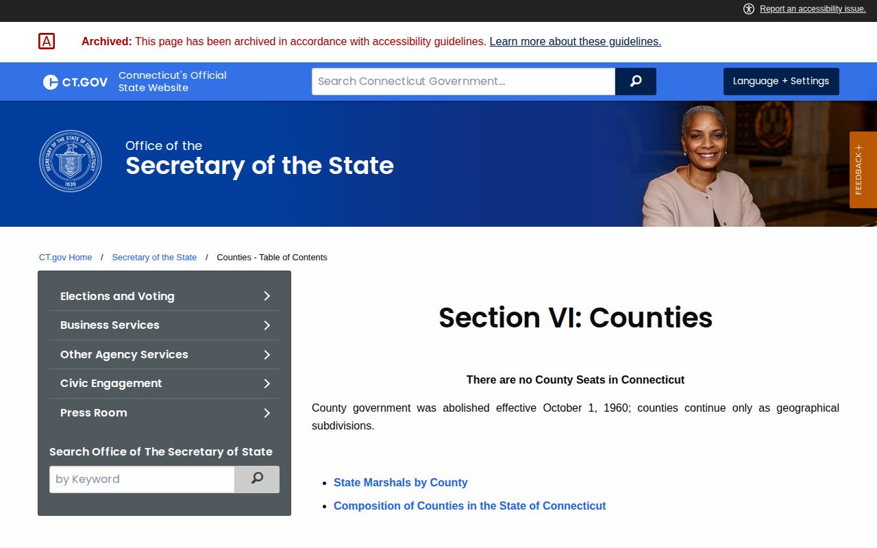 Windham County arrest record source explaining county government